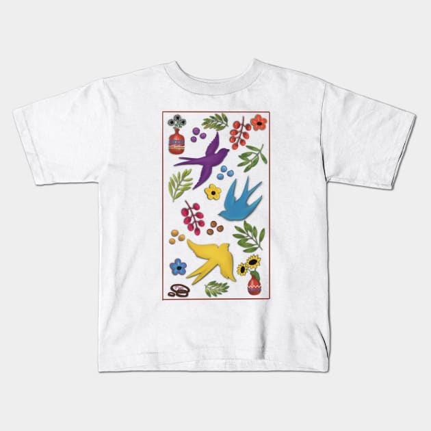 Golondrinas Kids T-Shirt by Mgcn